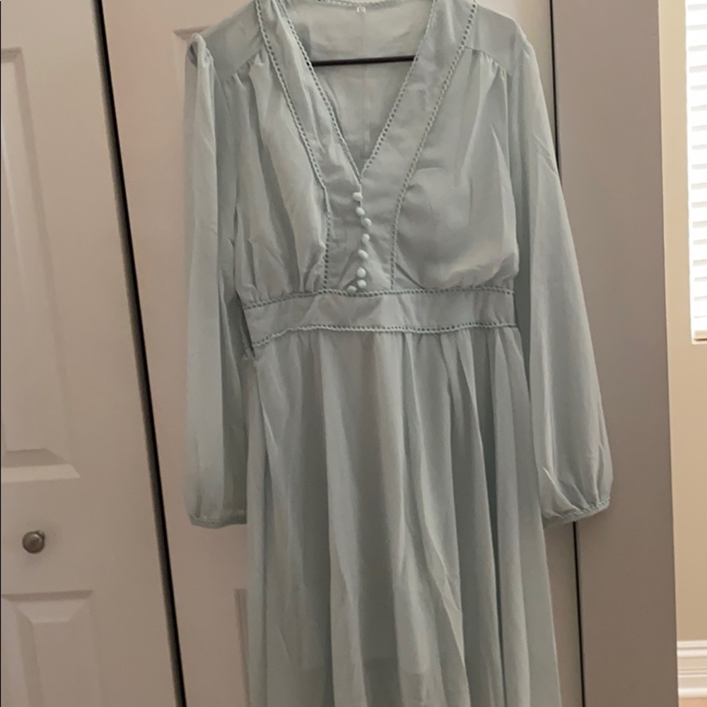 Teal light dress